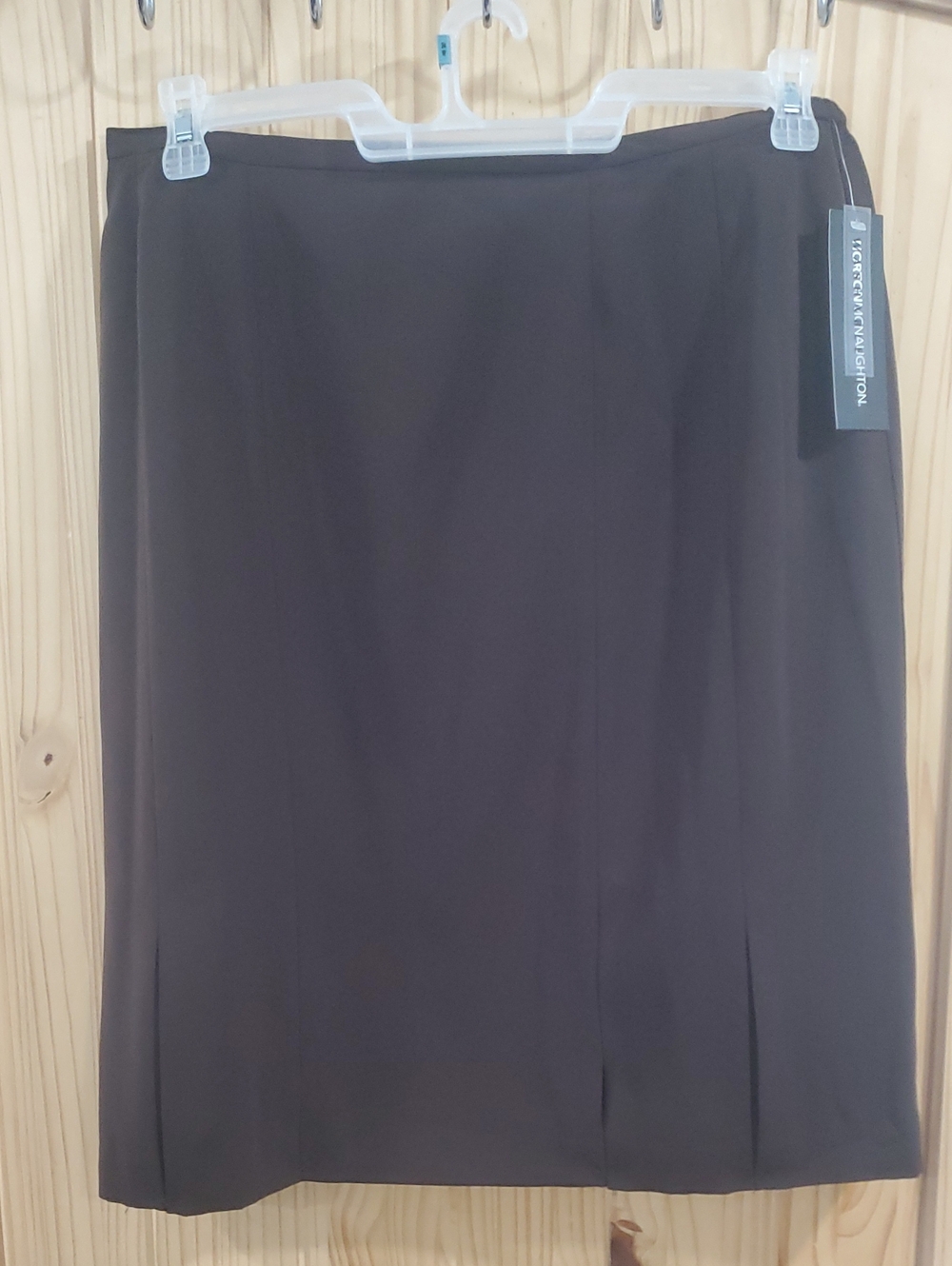 Nwt Vintage Norton Mcnaughton Brown Pleated Midi Skirt